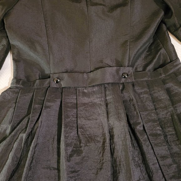 Simon Chang Vintage 90s Tuxedo-Style Jacket, Convertible, Black - Picture 3 of 9